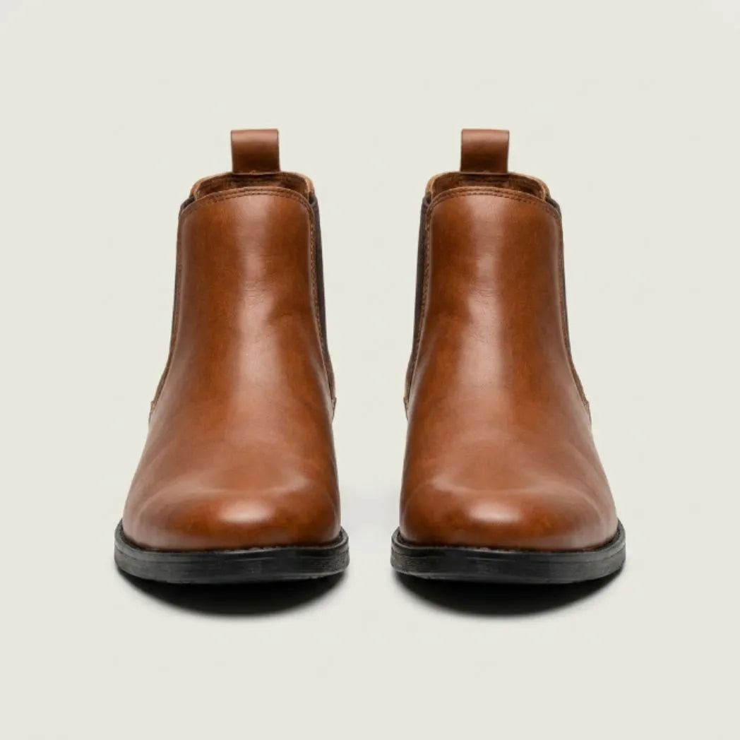 Bota Chelsea Masculina Clássica Marrom