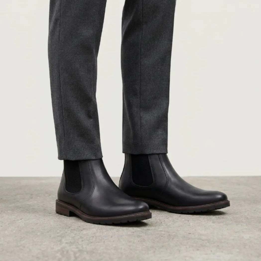 Bota Chelsea Masculina Sítio Preto