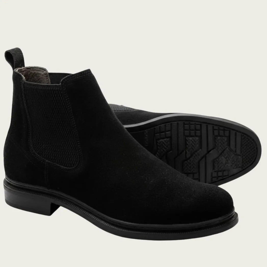 Bota Chelsea Masculina Camurça Preto