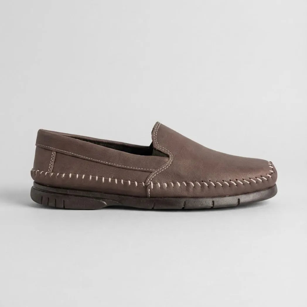 Mocassim Cognac de Couro