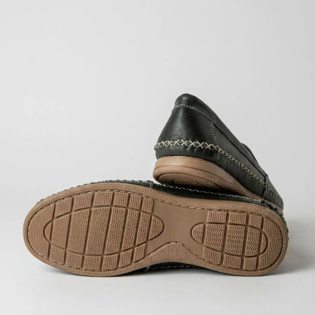 Mocassim Cognac de Couro