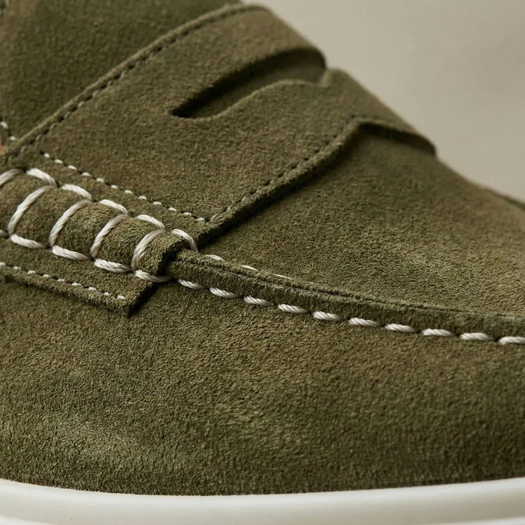 Mocassim Derby de Camurça Verde