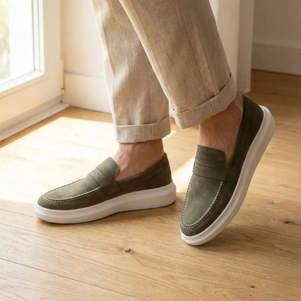 Mocassim Derby de Camurça