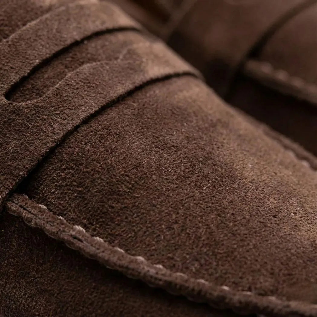 Mocassim Derby de Camurça Marrom