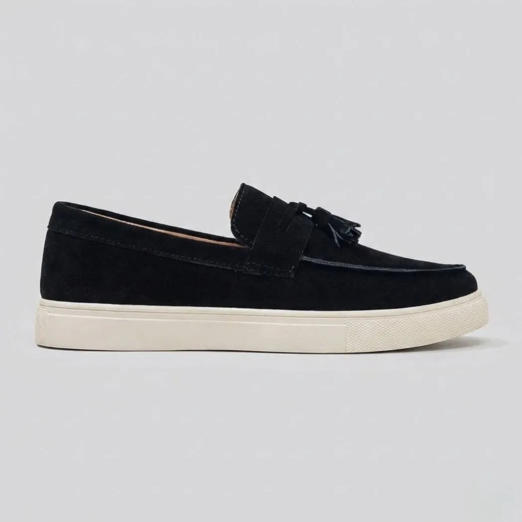 Mocassim Derby de Camurça com Guizos