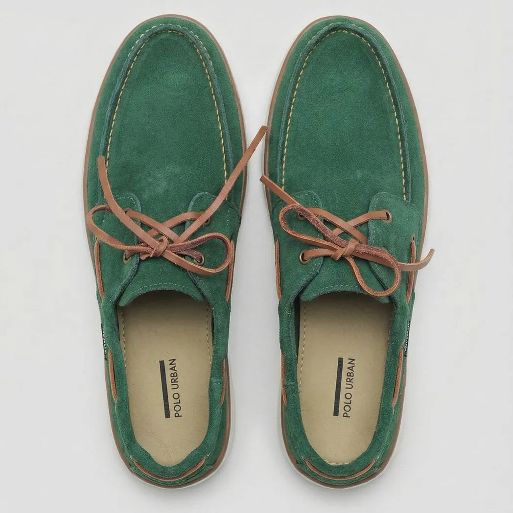Mocassim Dockside de Camurça Verde