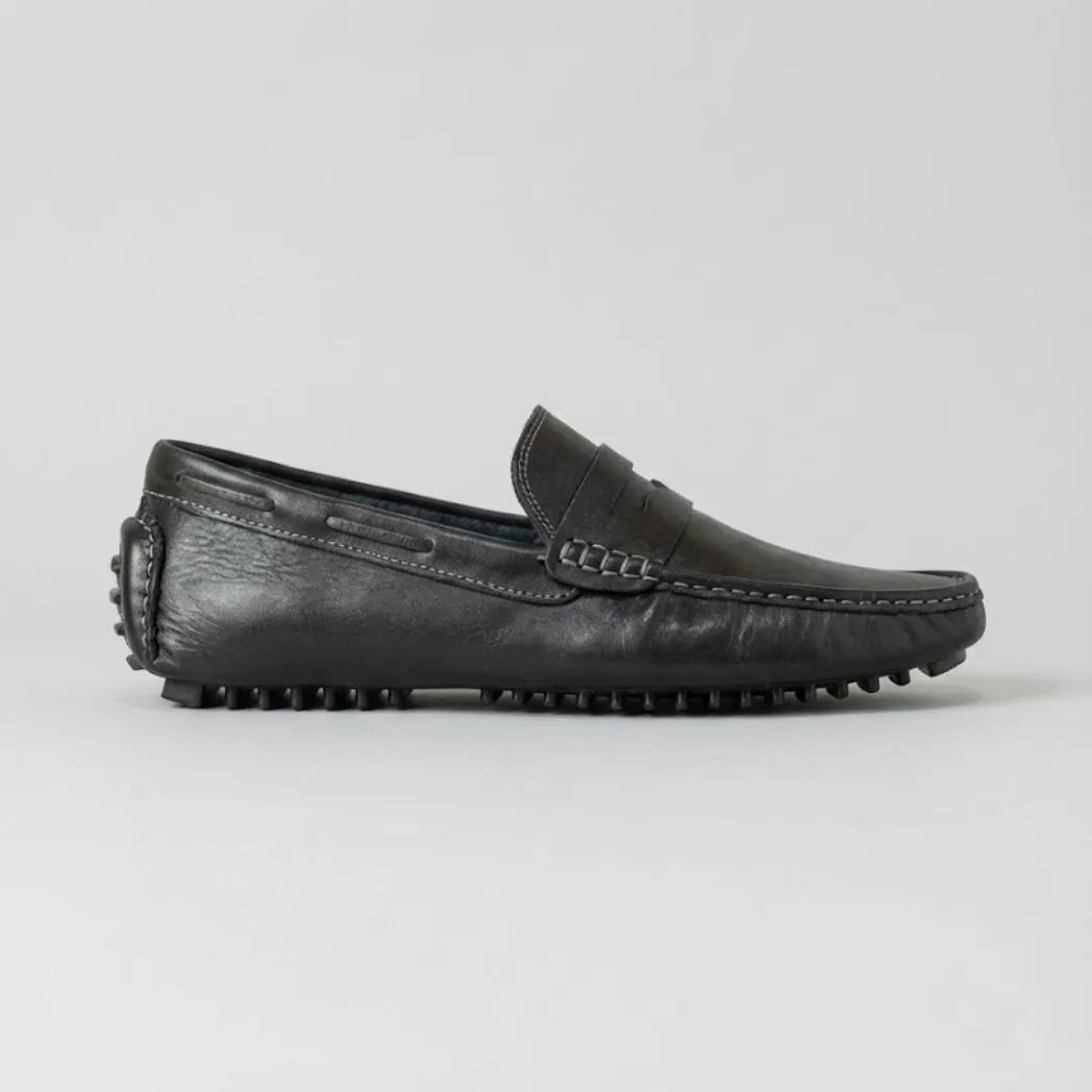 Mocassim Driver Penny de Couro