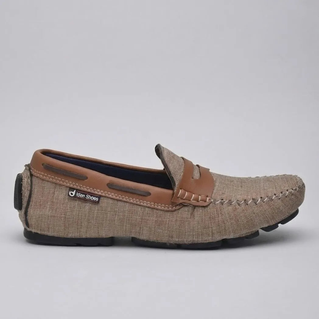 Mocassim Driver Riviera em Lona Bege