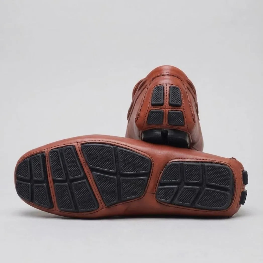 Mocassim Driver Vancouver de Couro Marrom