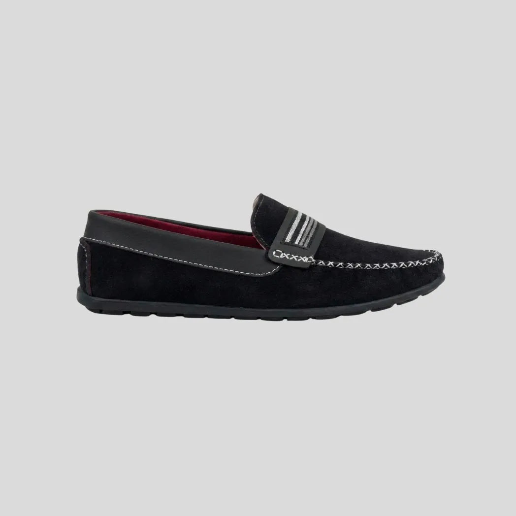 Mocassim Driver de Camurça Stripes