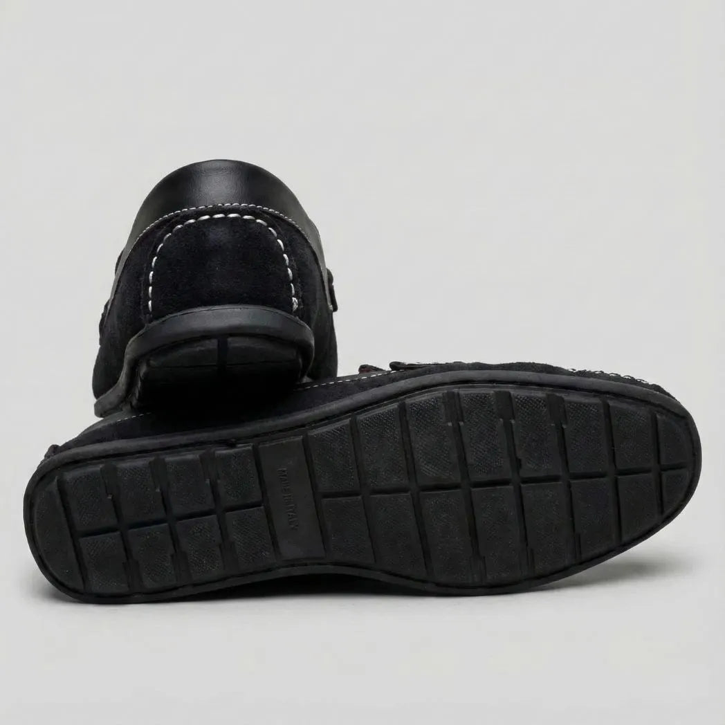 Mocassim Driver de Camurça Stripes