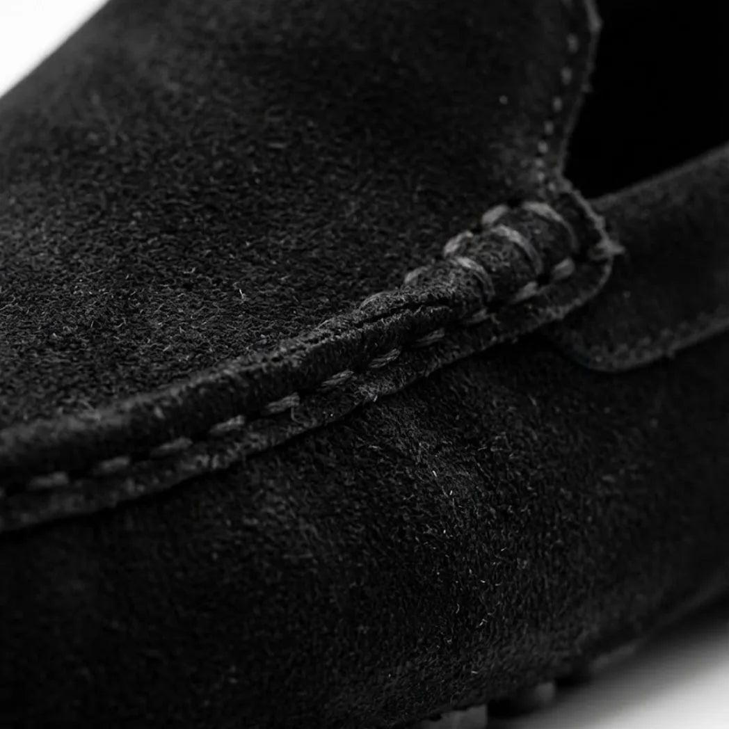 Mocassim Driver de Couro Capri Nero Preto