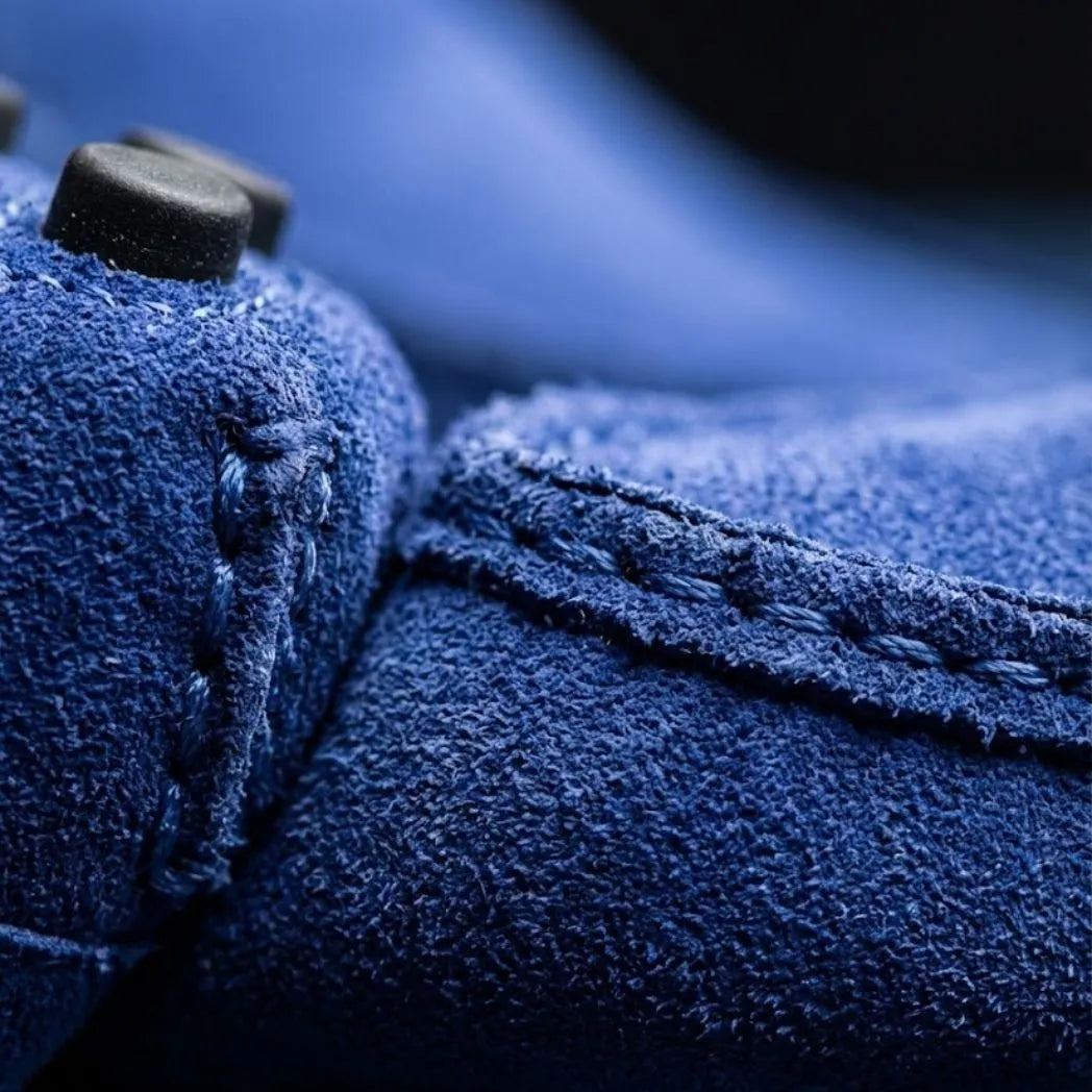 Mocassim Driver de Couro Capri Nero Azul