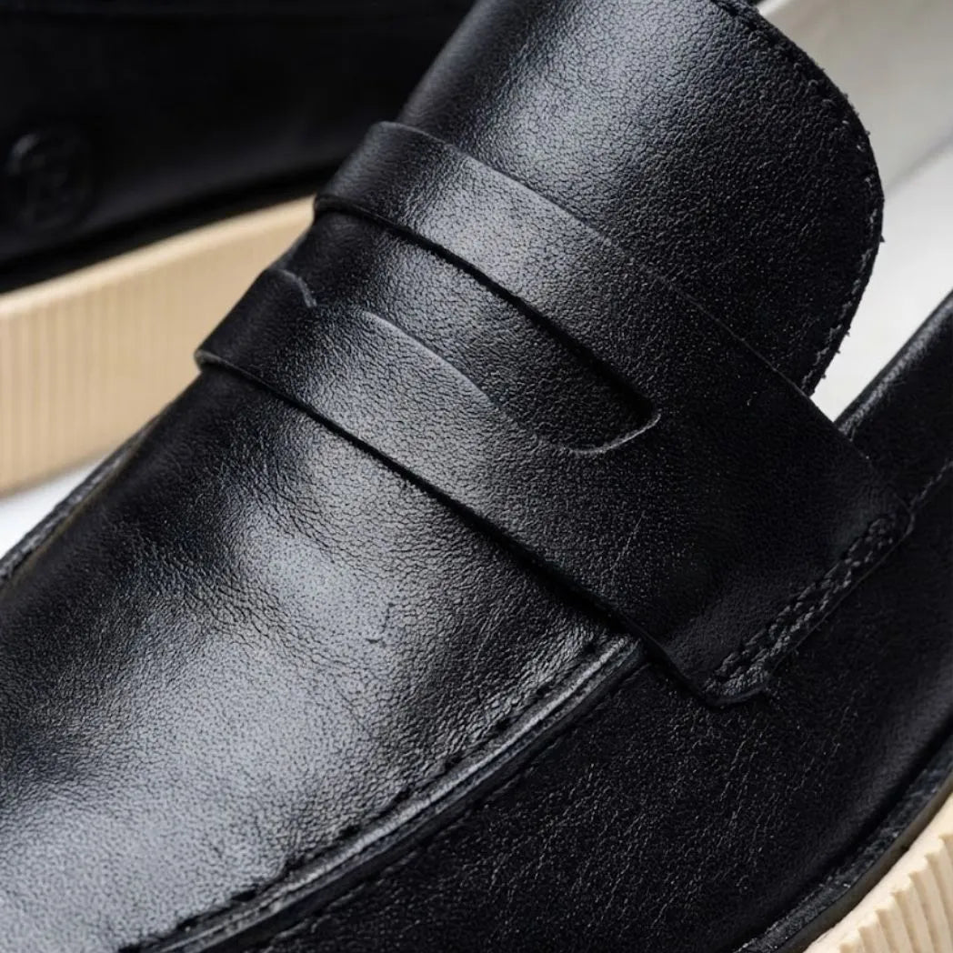 Mocassim Loafer Urban Londres de Couro Preto