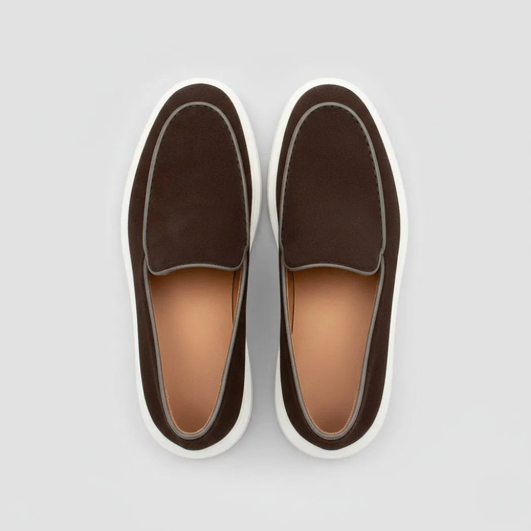 Mocassim Loafer de Camurça Vanguard Marrom