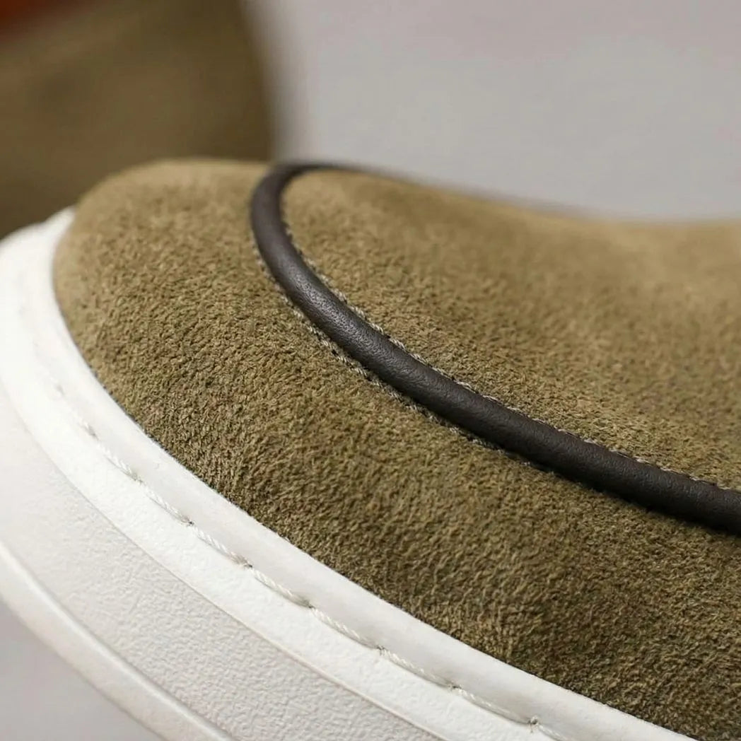 Mocassim Loafer de Camurça Vanguard Bege