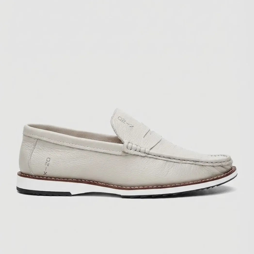 Mocassim Loafer de Couro Berlin Edição Limitada X-20 Branco