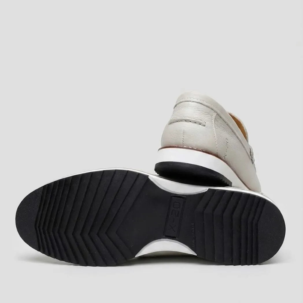 Mocassim Loafer de Couro Berlin Edição Limitada X-20 Branco