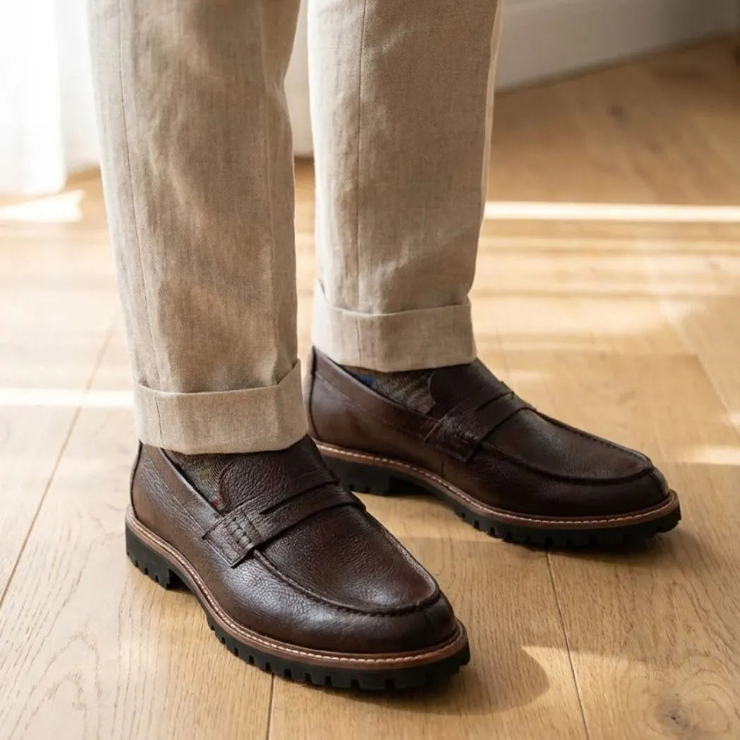 Mocassim Masculino Siena Loafer de Couro