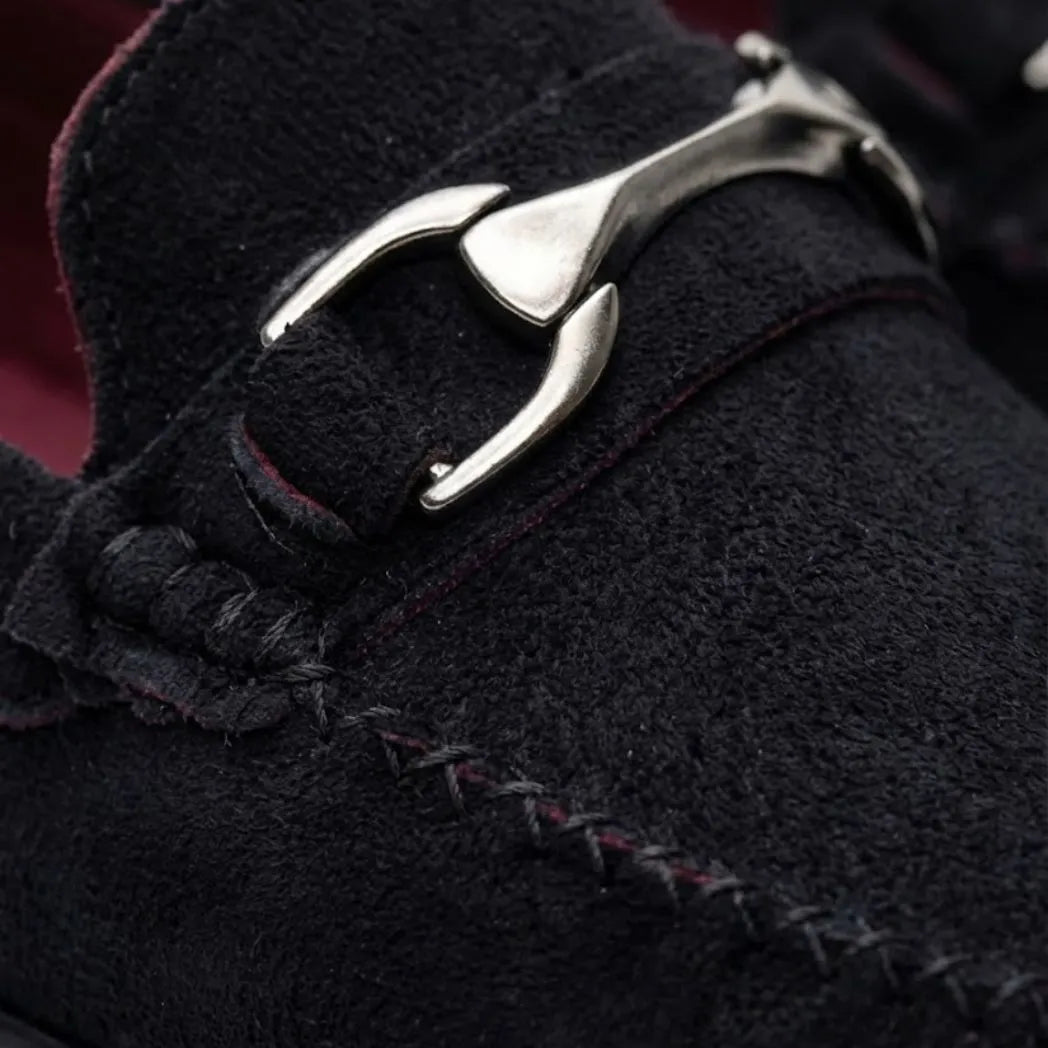 Mocassim Milano Driver Preto com Fivela