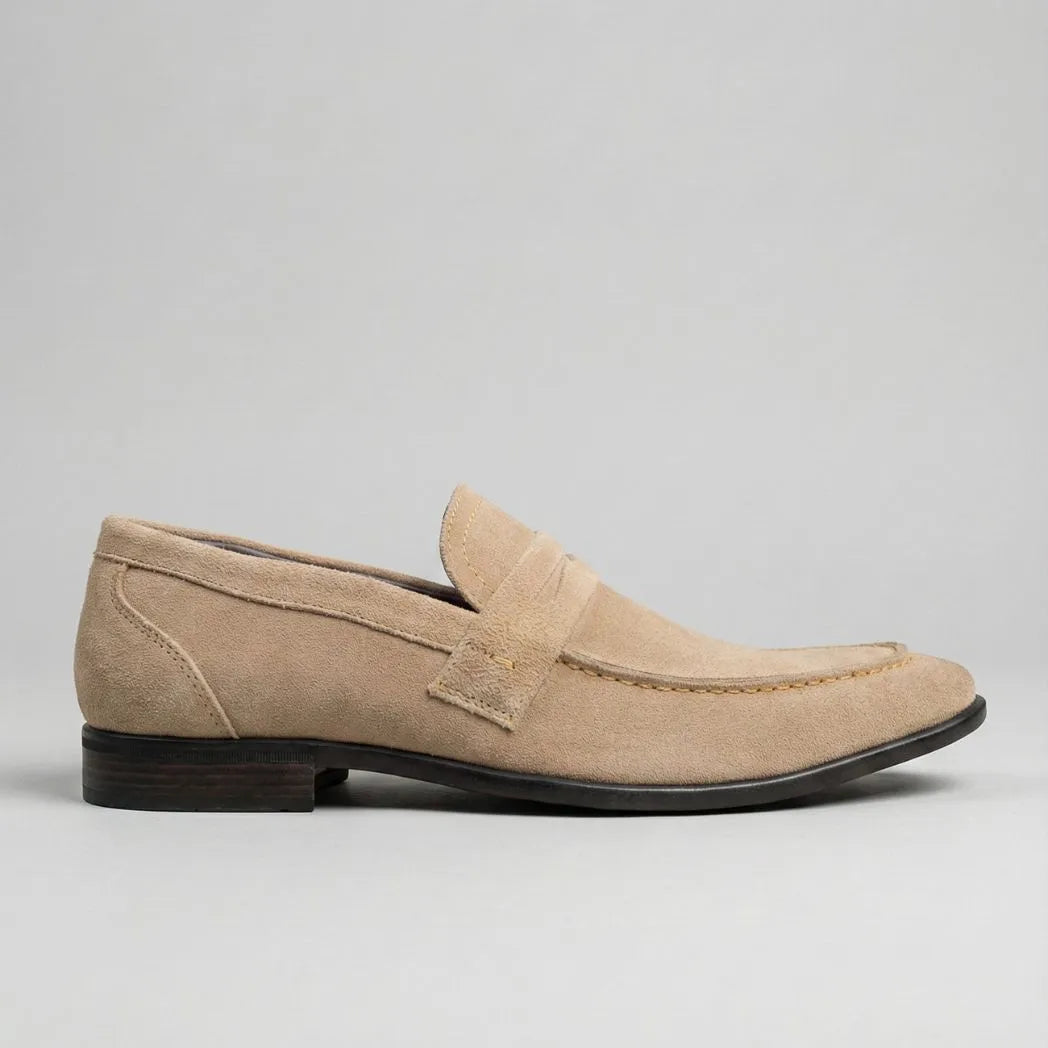 Mocassim Penny Loafer Milano Cognac Bege