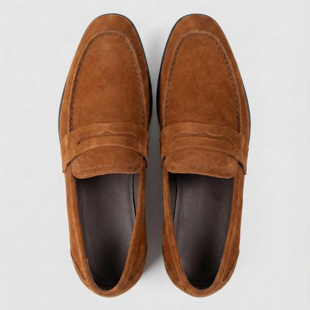 Mocassim Penny Loafer Milano Cognac