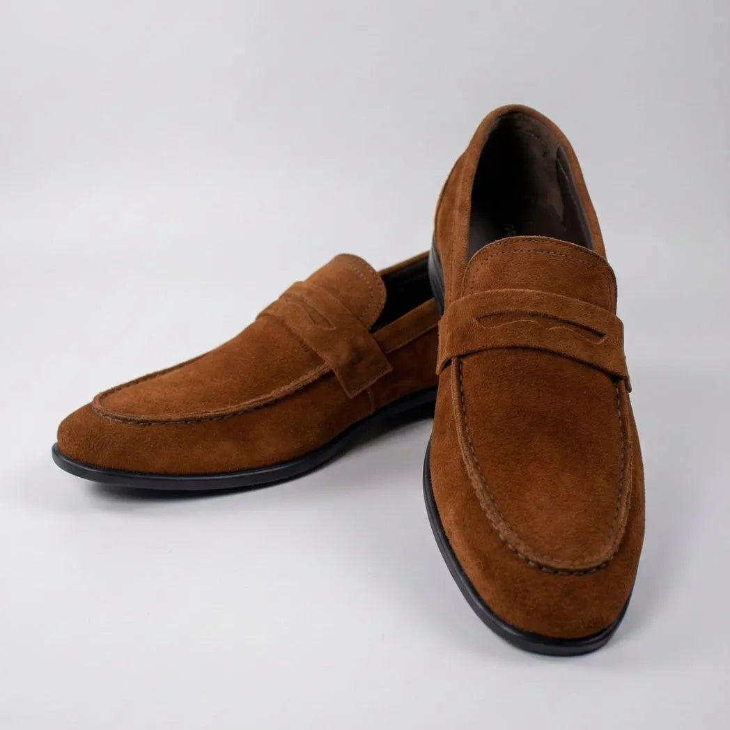 Mocassim Penny Loafer Milano Cognac Marrom