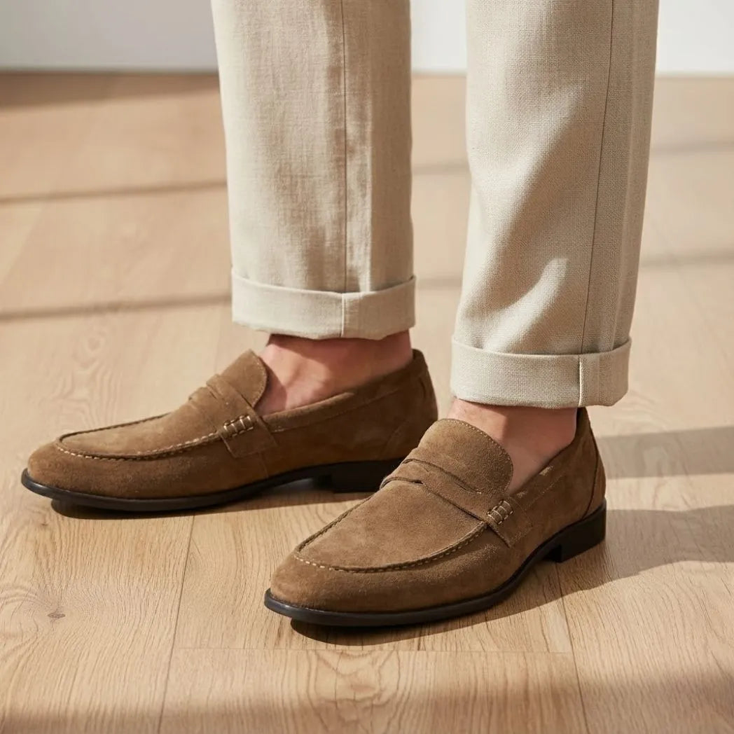 Mocassim Penny Loafer Milano Cognac Mocha