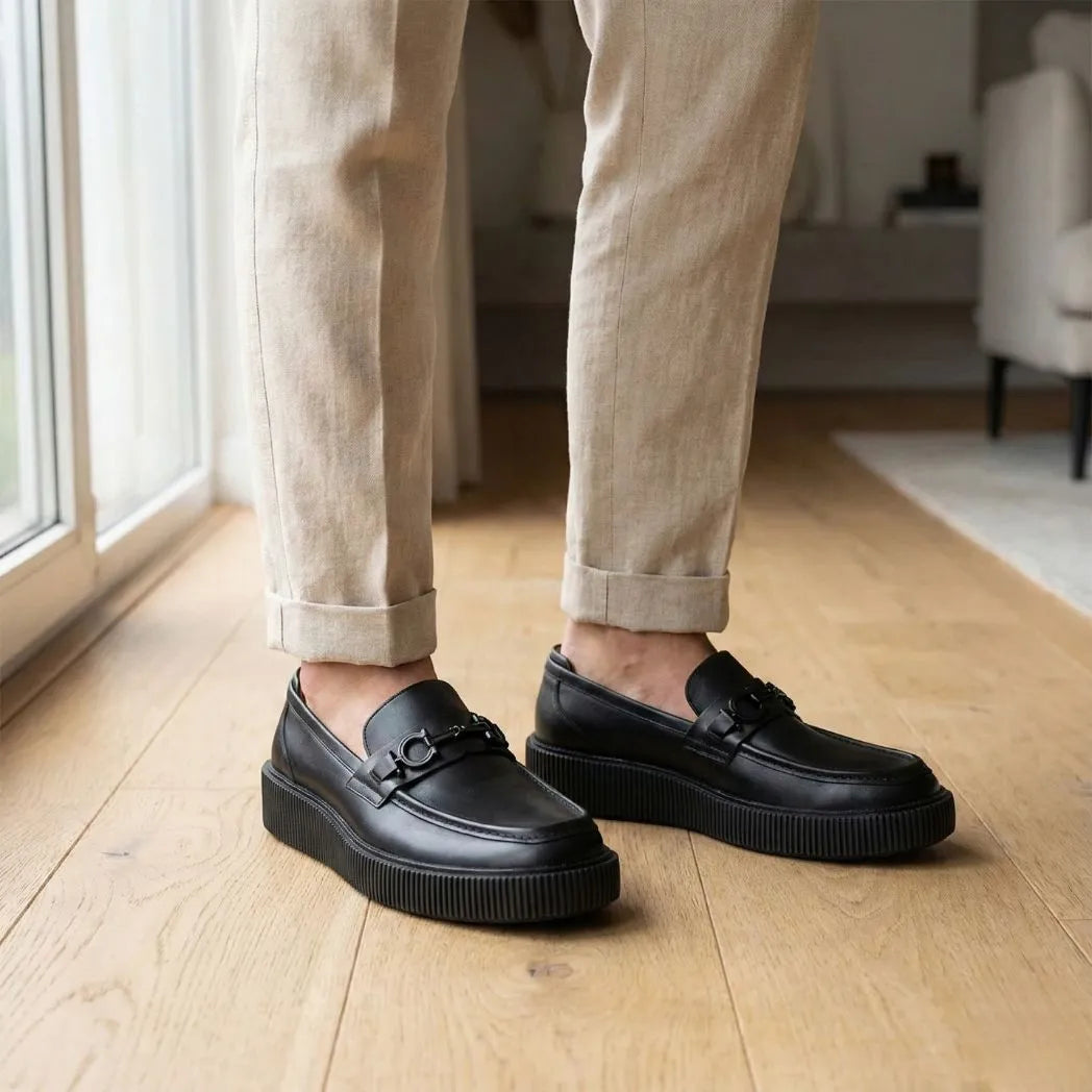 Mocassim Plataform com Fivela