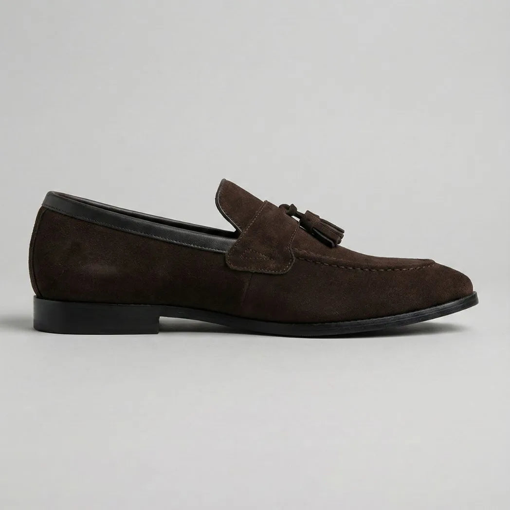 Mocassim Tassel de Camurça Premium