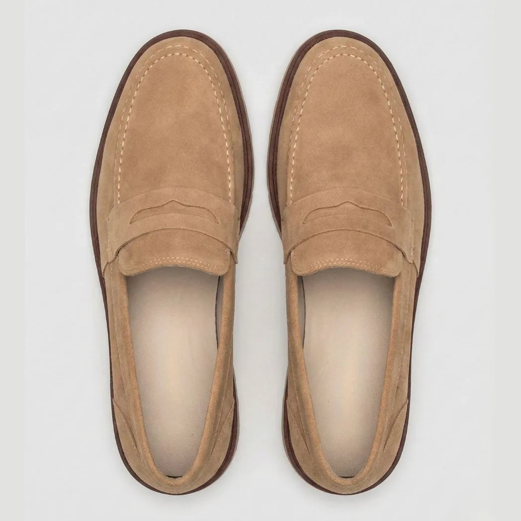 Mocassim de Camurça Monaco Edition Bege
