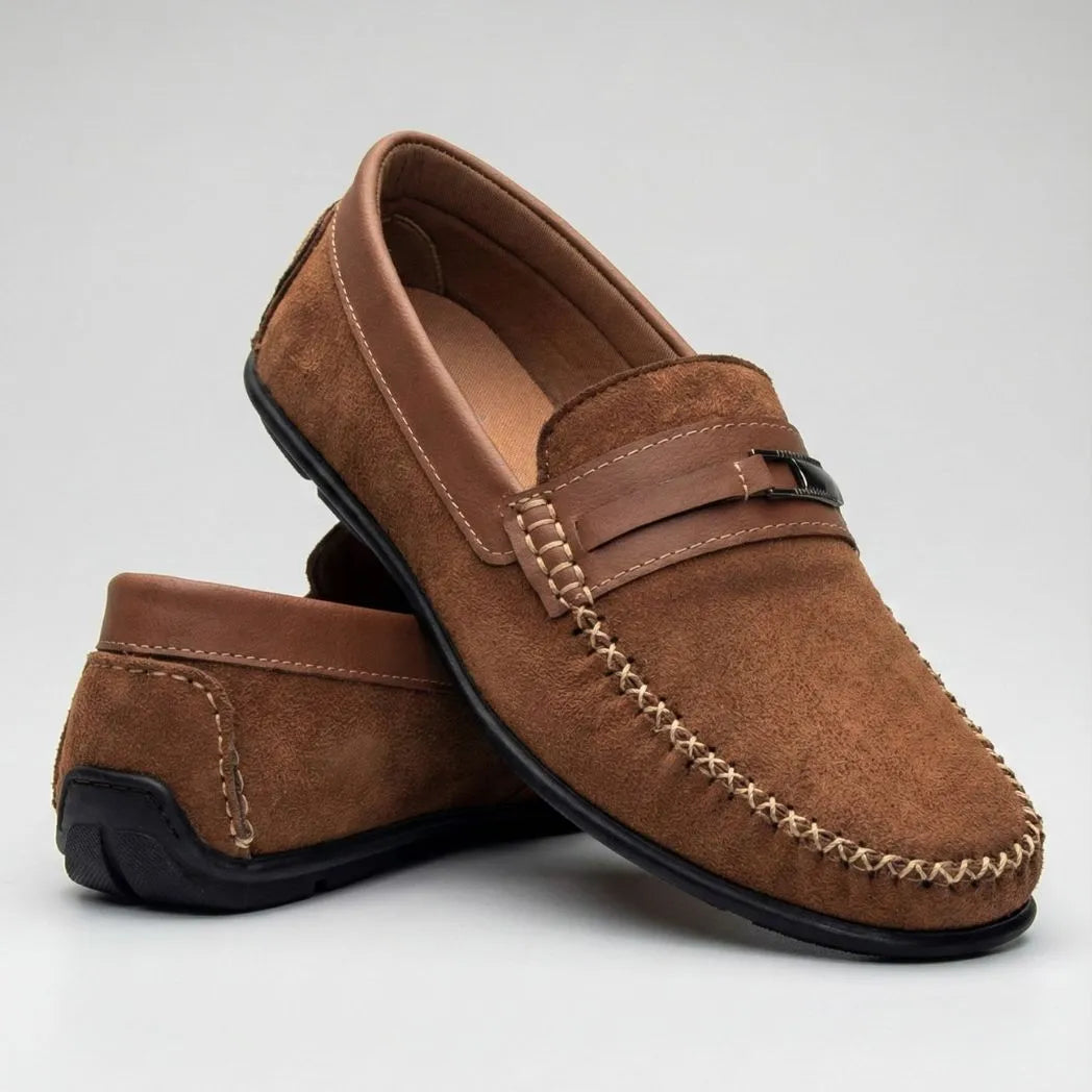 Mocassim de Camurça Titan Coffee