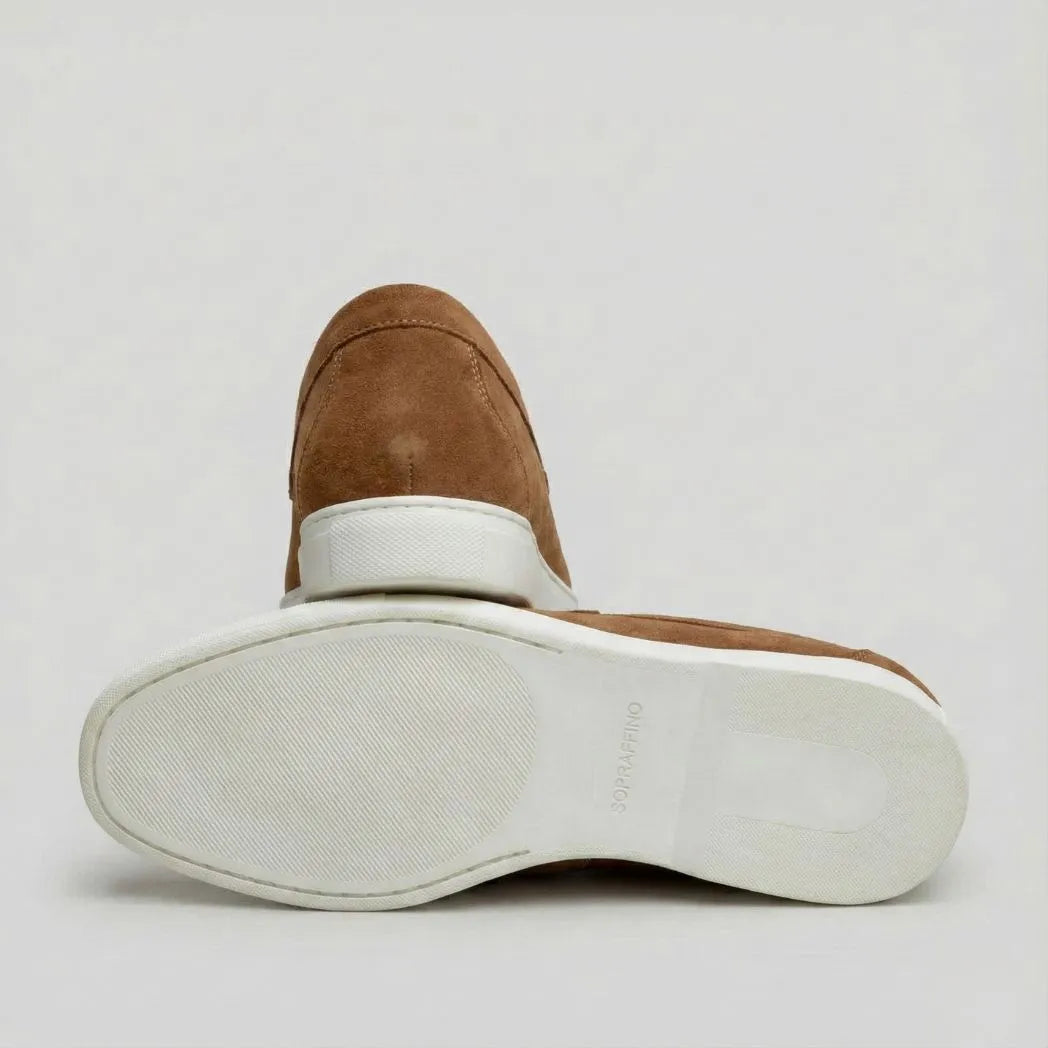 Mocassim de Camurça de Lebre Marrom