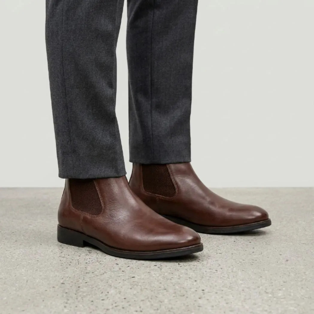 Bota Chelsea Masculina Londres Marrom