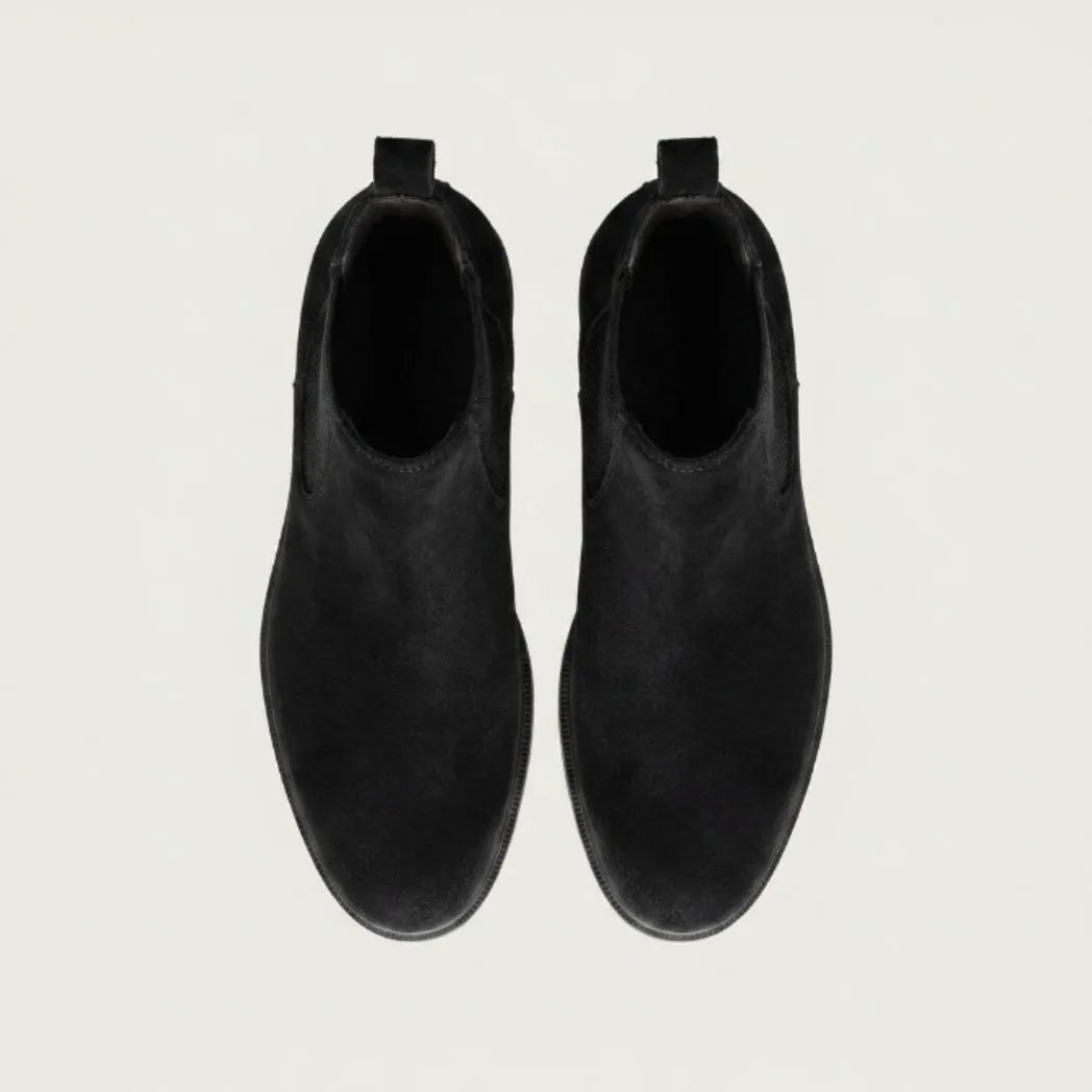 Bota Chelsea Masculina Camurça Preto