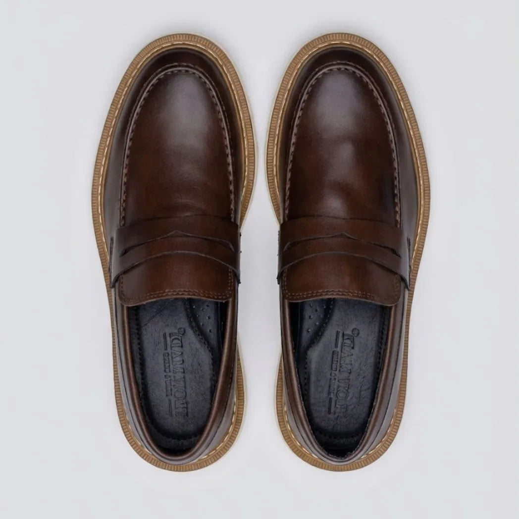 Mocassim Tratorado Siena Ripple Marrom
