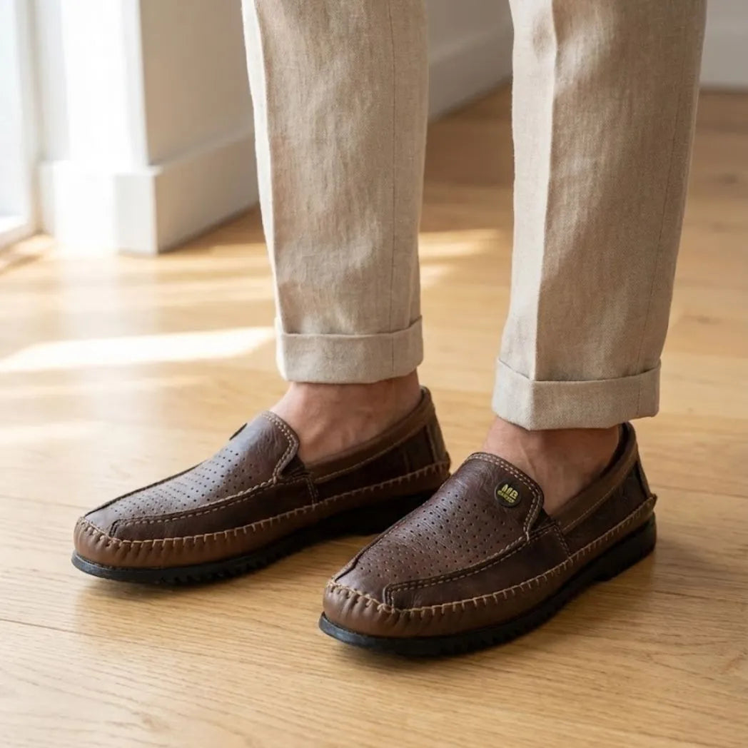 Mocassim Casual Air Ventus Marrom