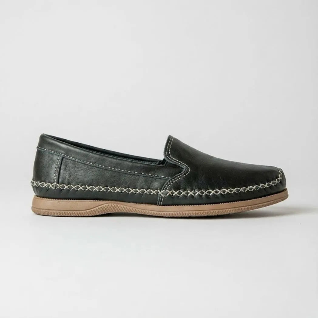 Mocassim Cognac de Couro