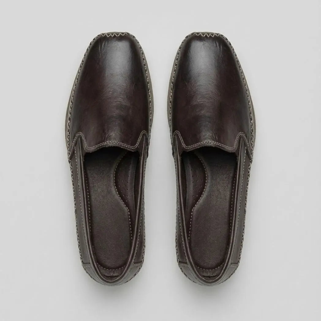 Mocassim Cognac de Couro Marrom Escuro