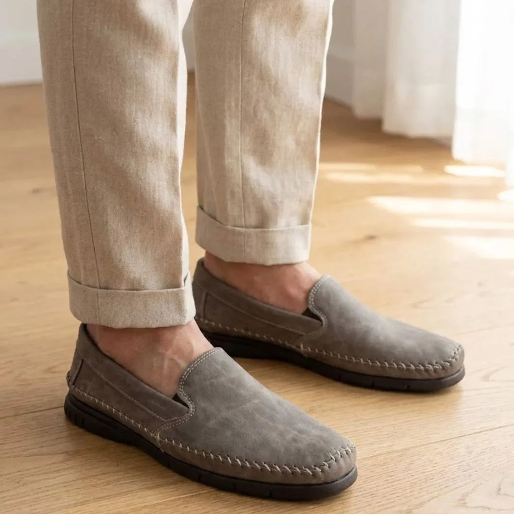 Mocassim Cognac de Couro