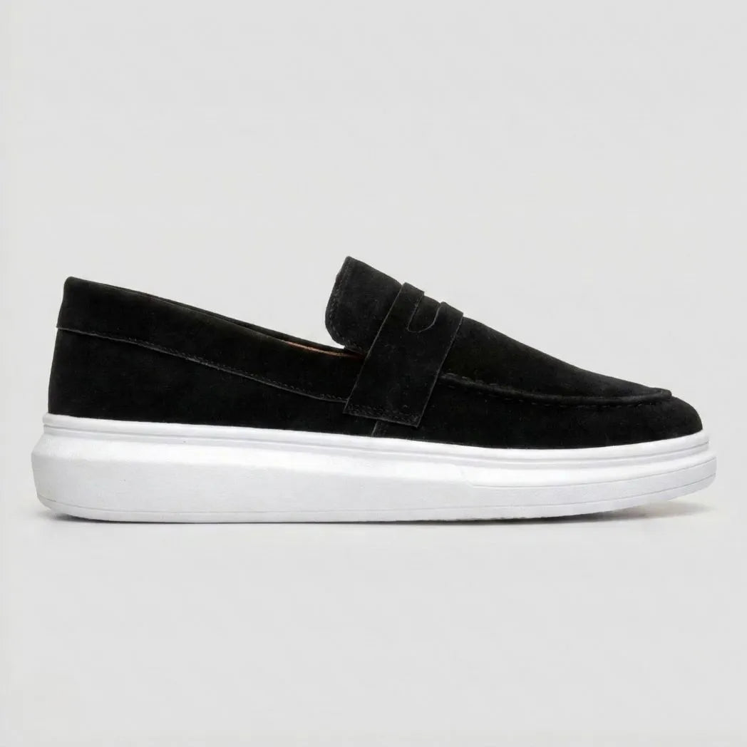 Mocassim Derby de Camurça Preto