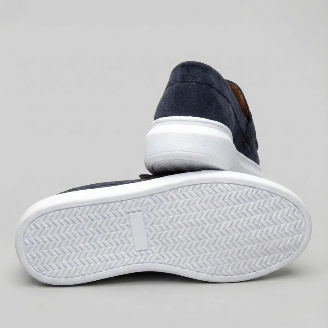 Mocassim Derby de Camurça Azul