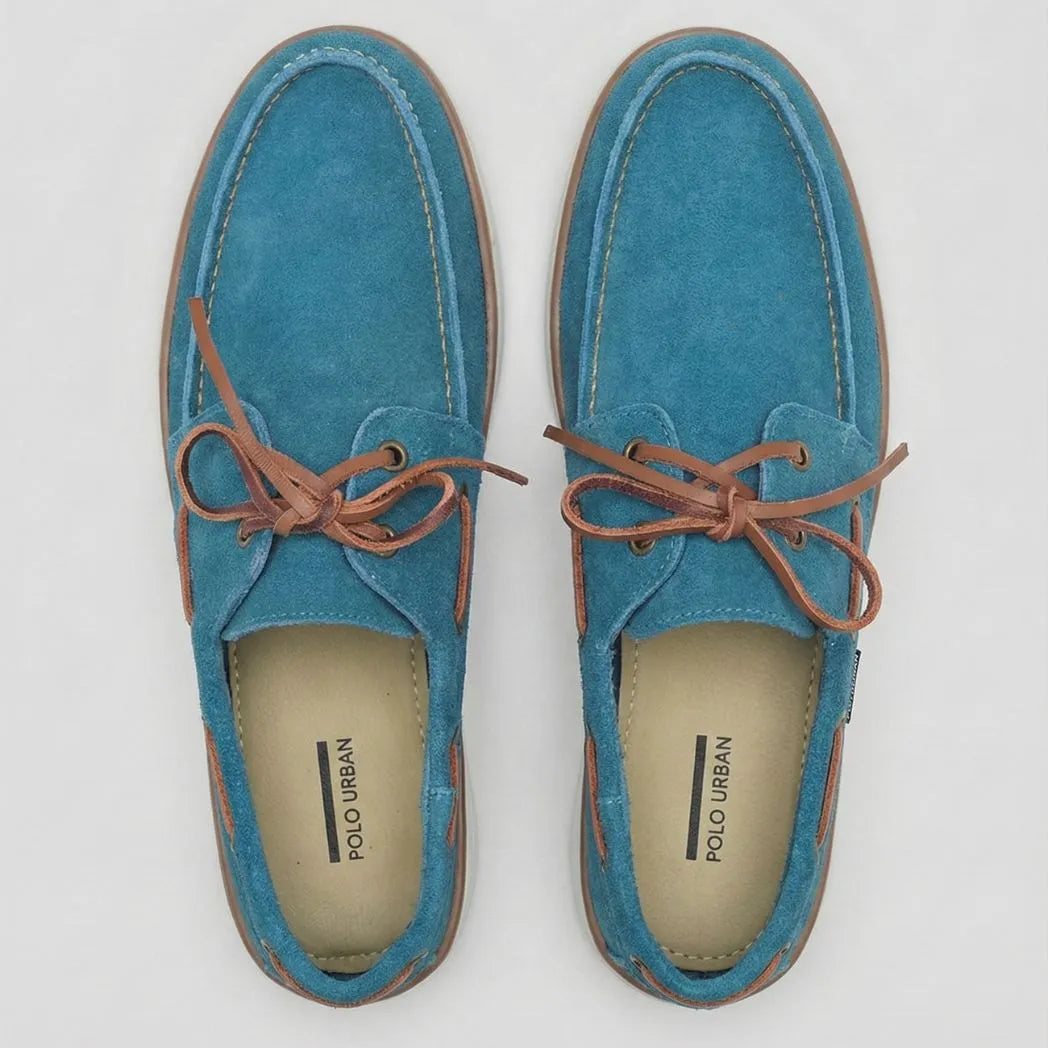 Mocassim Dockside de Camurça Azul