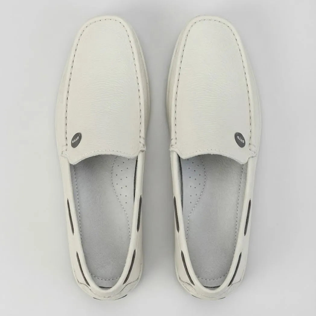 Mocassim Driver Cruise de Couro Branco