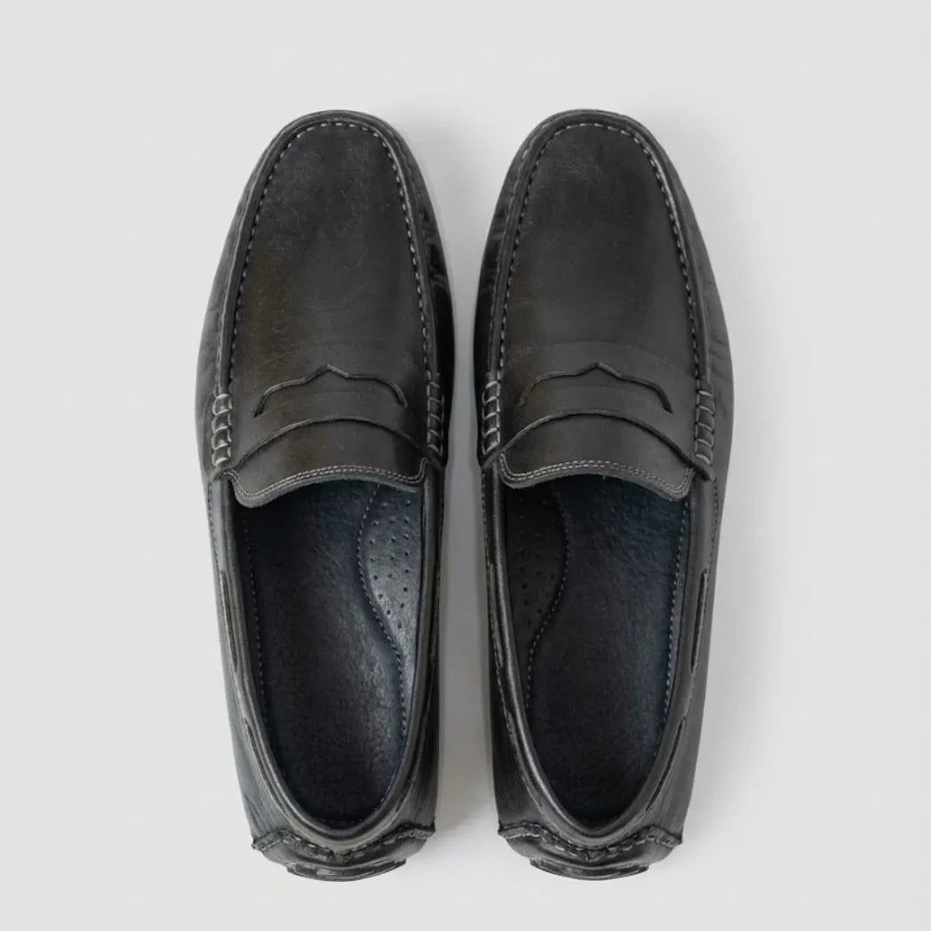 Mocassim Driver Penny de Couro