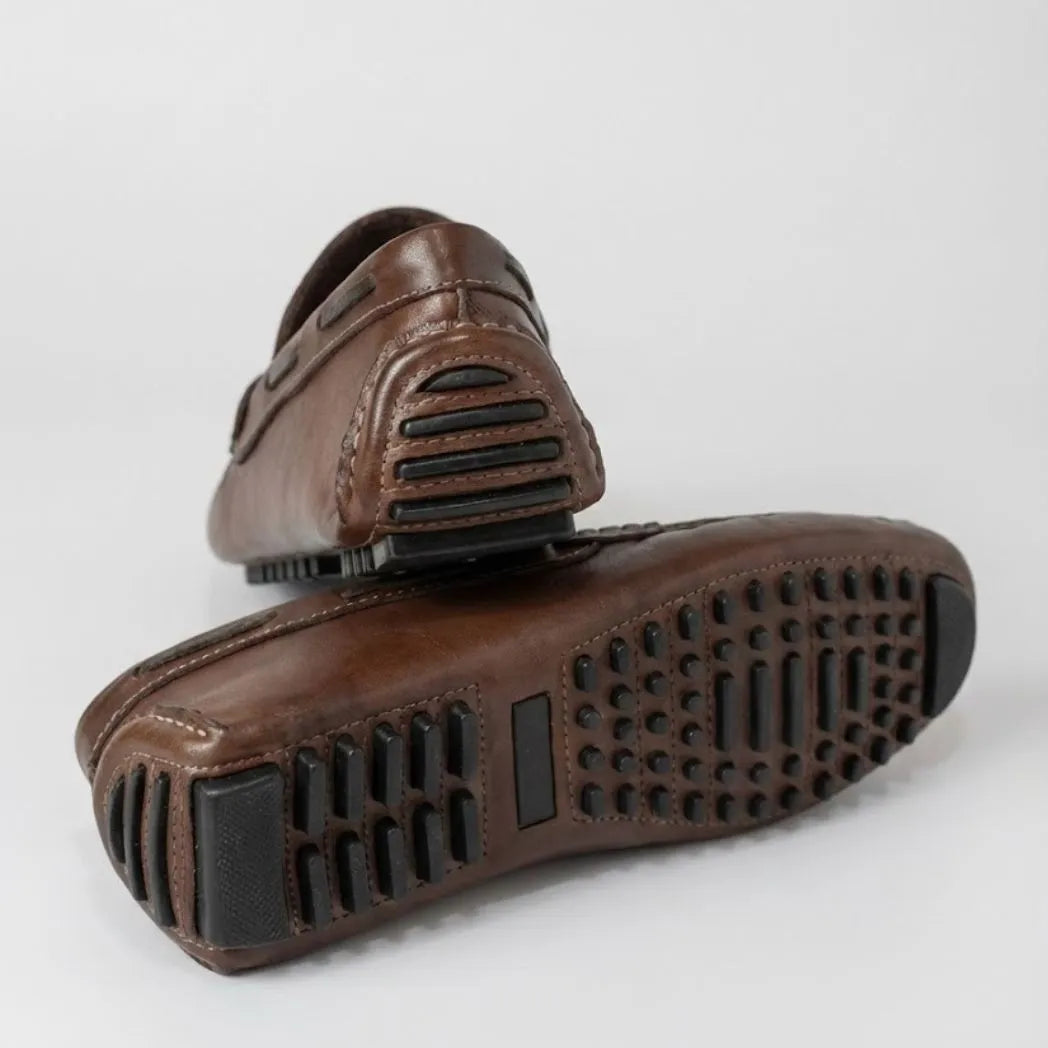 Mocassim Driver Penny de Couro