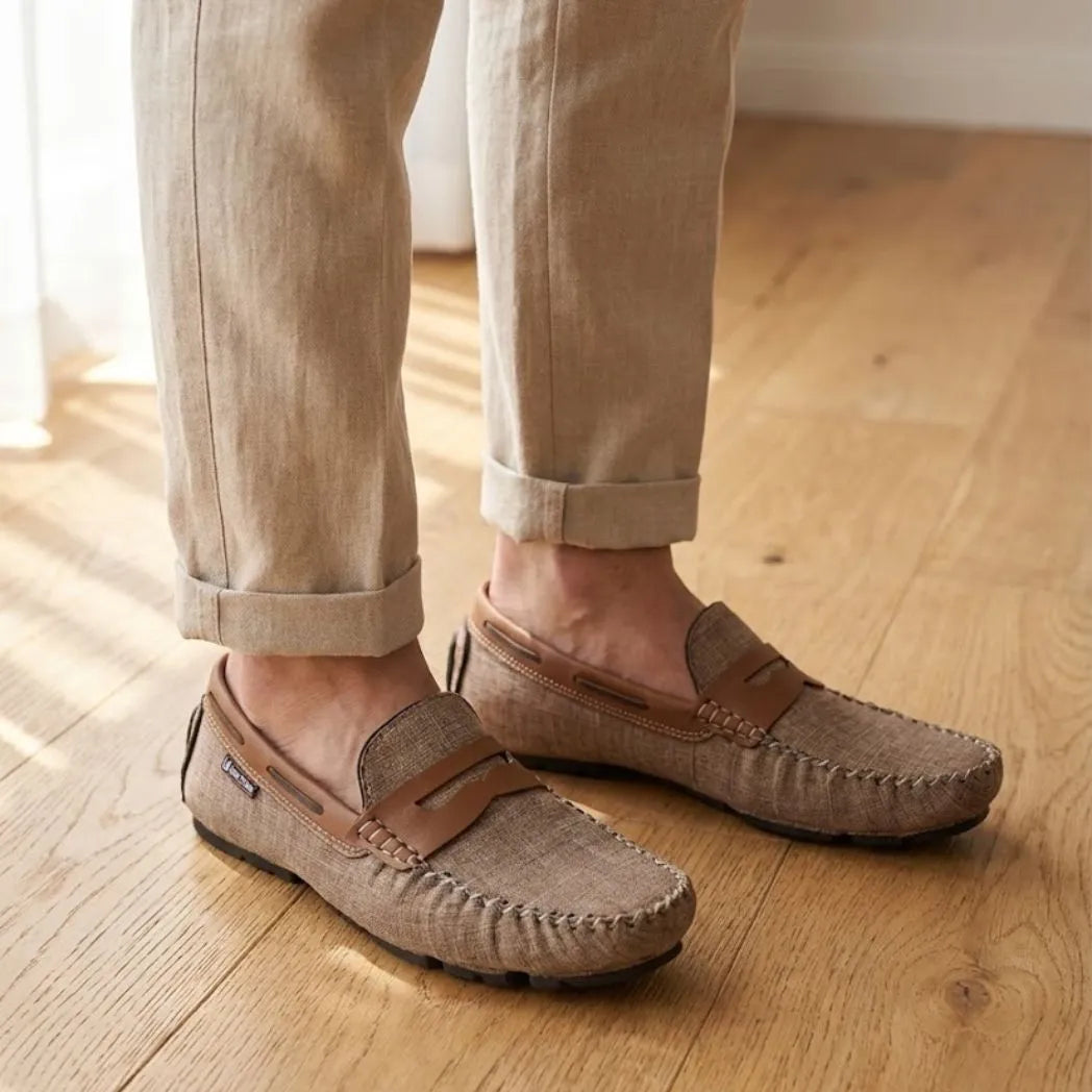 Mocassim Driver Riviera em Lona