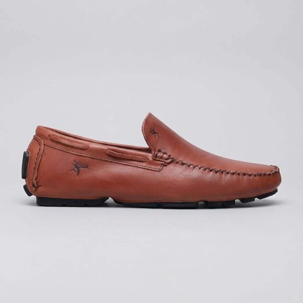 Mocassim Driver Vancouver de Couro Marrom