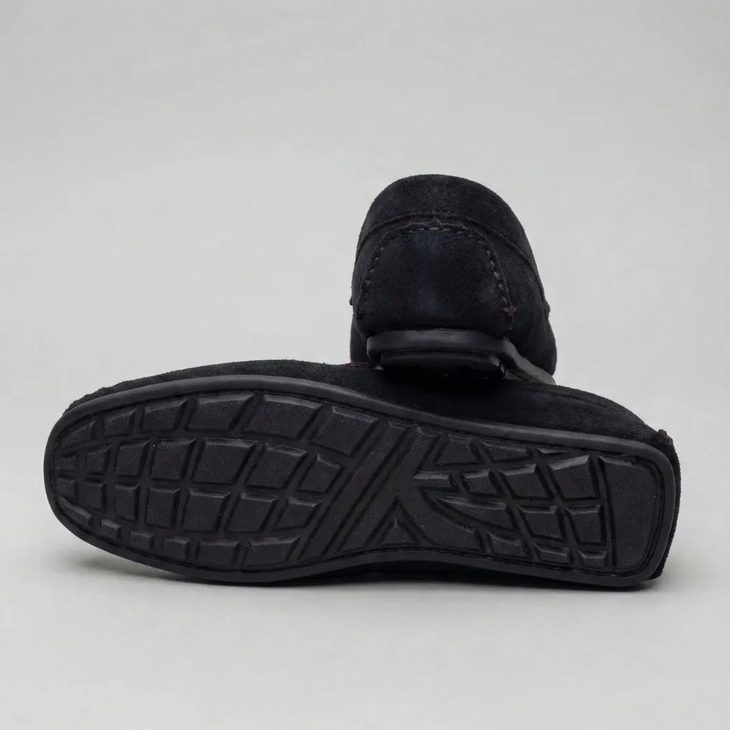 Mocassim Driver de Camurça Aspen Ice Preto