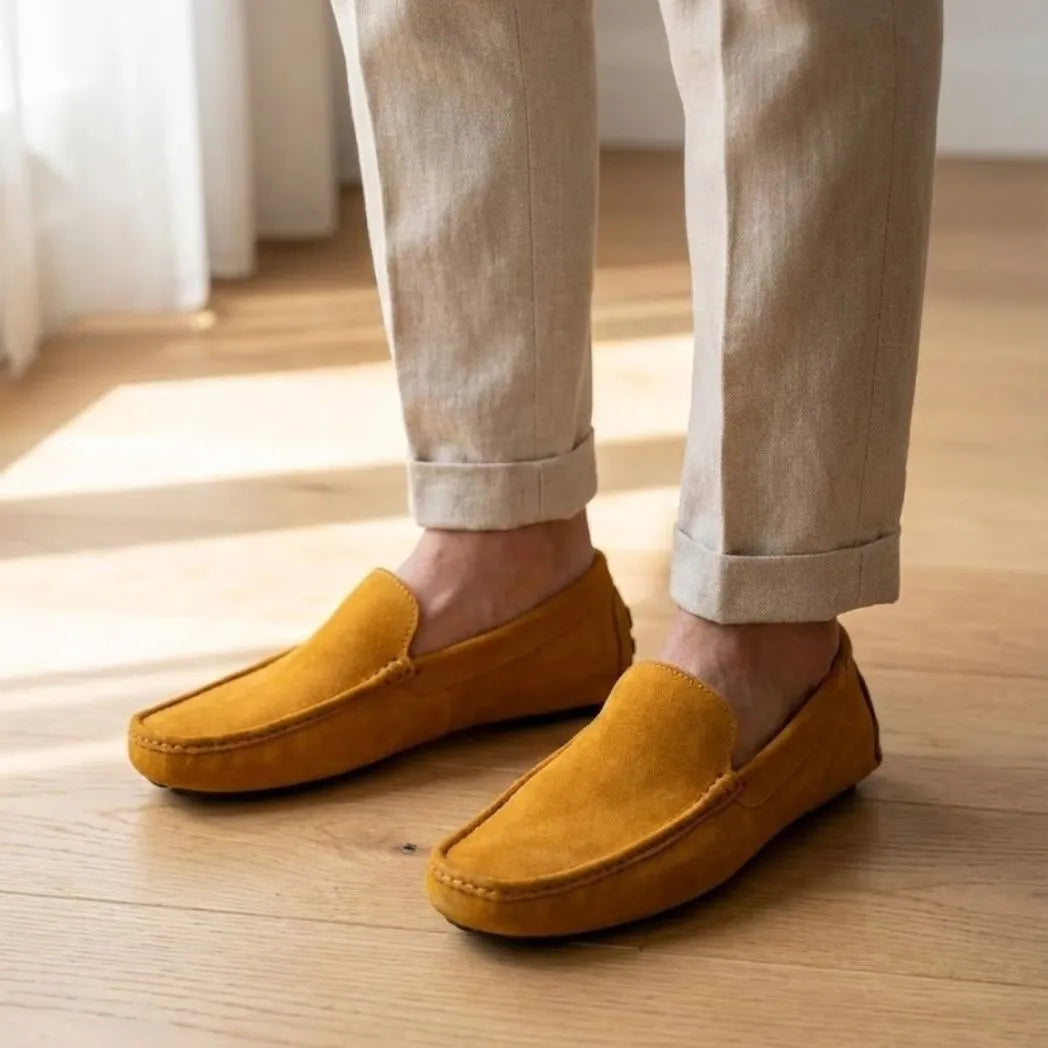 Mocassim Driver de Couro Capri Nero